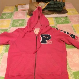 Pink hoodie sweatshirt